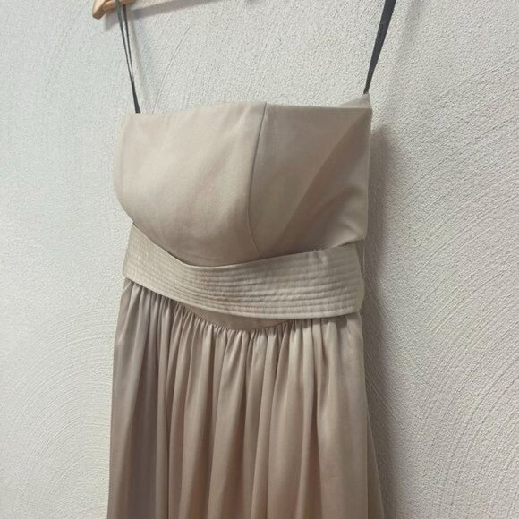 White by Vera Wang Womens Strapless Dress in Champagne Cream Size 0 *Flaw* - Picture 5 of 12